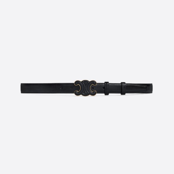 ミディアムキュイルトライアンフベルト-ブラック（2.5CM）45BAA3A01.38NO