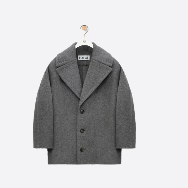 ロエベのダブルフェイスウールコート