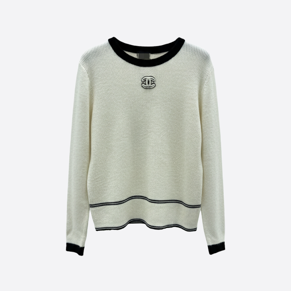 シャネル ブラックニットトップ