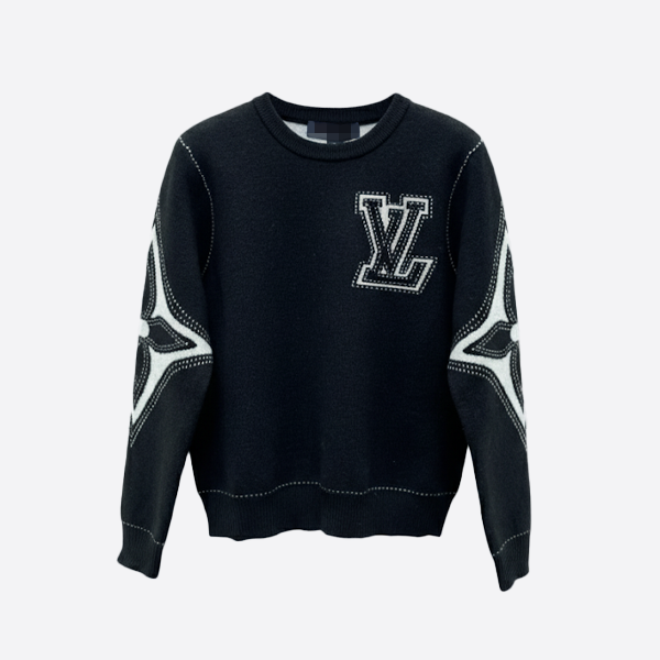 ルイ・ヴィトン モノグラム ニット セーター ブラック