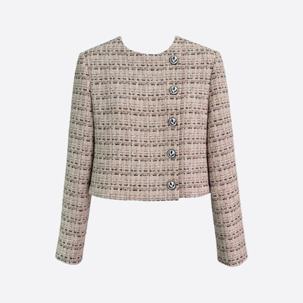 シャネル ツイード クロップド ジャケット