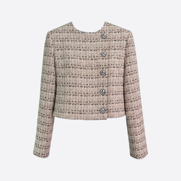 シャネル ツイード クロップド ジャケット