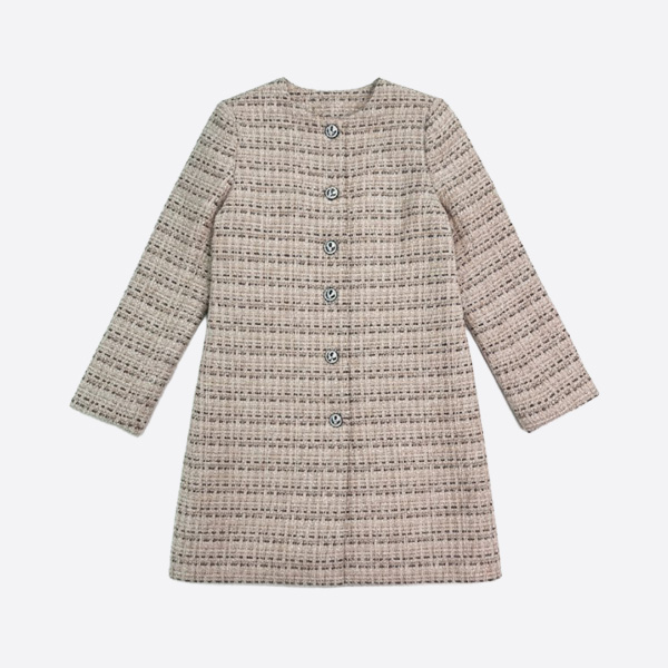 シャネル ツイード ロング ジャケット