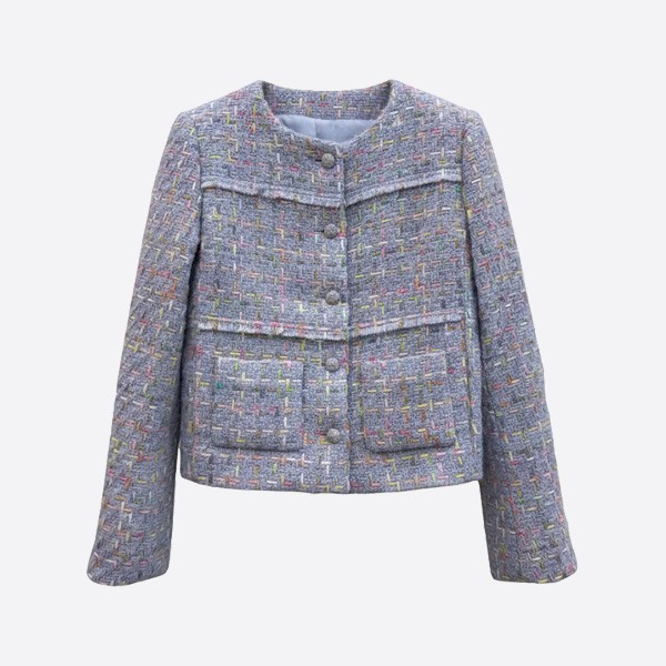 シャネル マルチカラー ツイード ジャケット