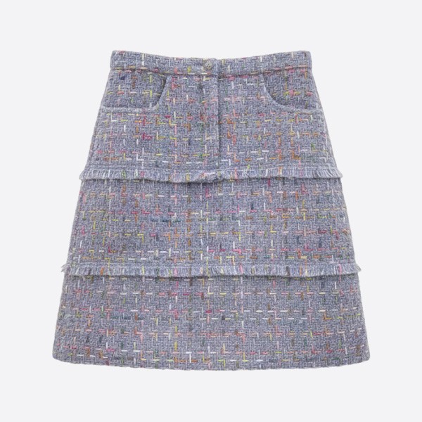 シャネル マルチカラー ツイード スカート