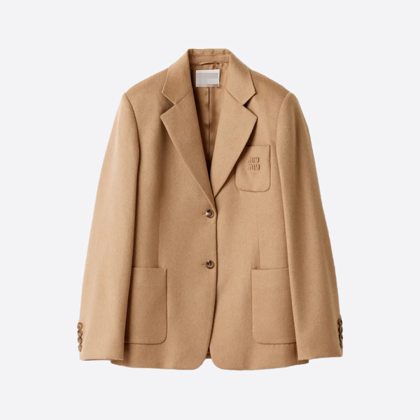 ミュウミュウ クラシック ウール ブレザー ジャケット