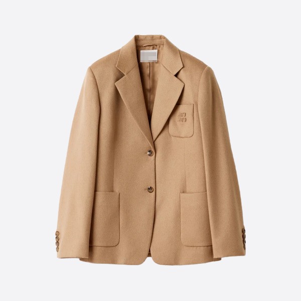 ミュウミュウ クラシック ウール ブレザー ジャケット