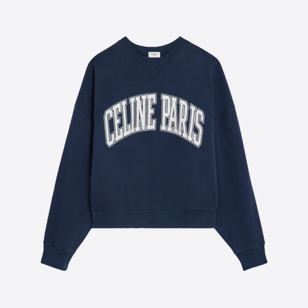 セリーヌ パリ コットンフリース スウェットシャツ