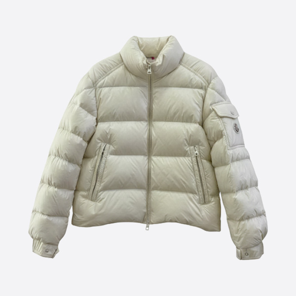 モンクレール ショート ダウンジャケット ホワイト