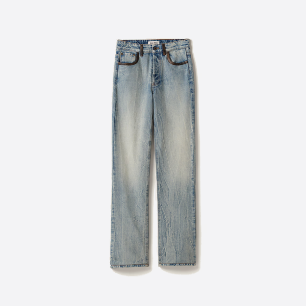 ミュウミュウ ヴィンテージウォッシュ デニムパンツ