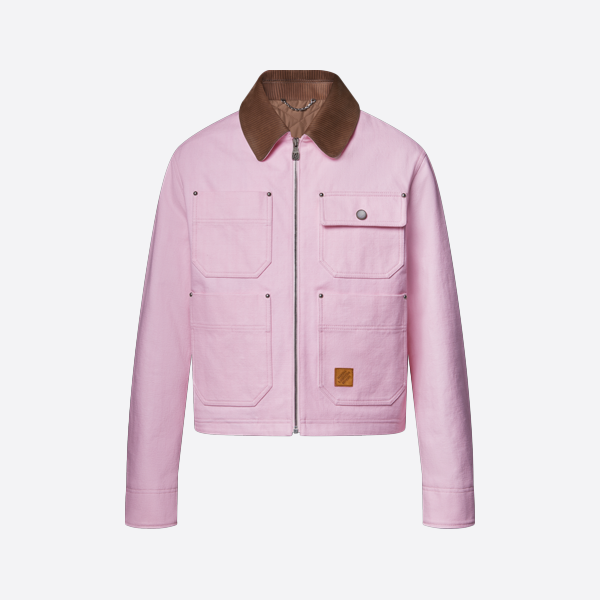 ルイ・ヴィトン ピンクキャンバス ワークジャケット