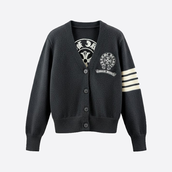 クロムハーツ クロスロゴ ウールニット セーター ブラック