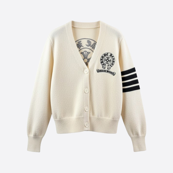 クロムハーツ クロスロゴ ウールニット セーター アイボリー