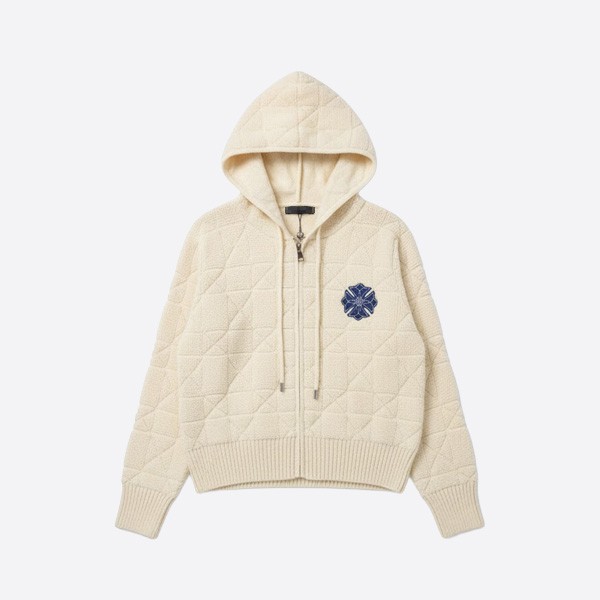 クロムハーツ マトラッセ キルティング ウール ジップアップ フーディー