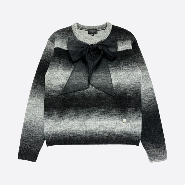 シャネル グラデーション リボン ニット セーター