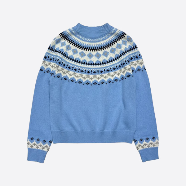ミュウミュウ ノルディック フェアアイル ウールニットセーター