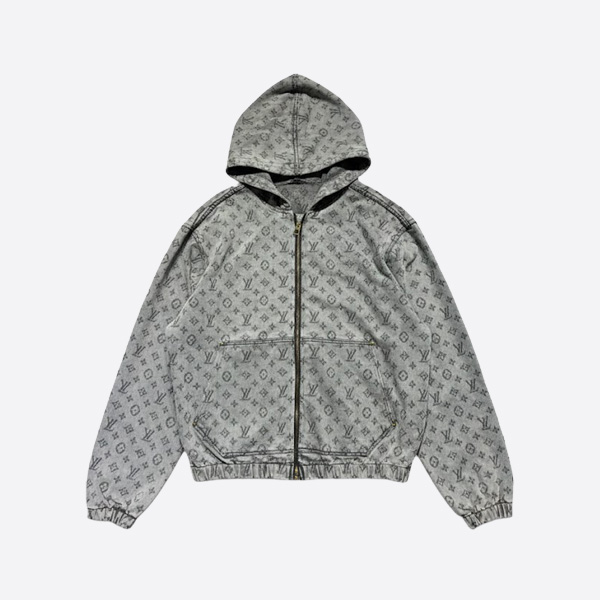 ルイ・ヴィトン モノグラム デニム フーデッドジップジャケット