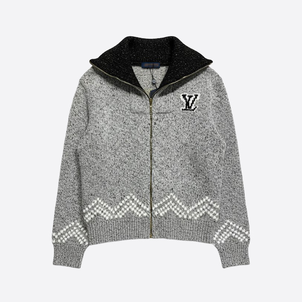 ルイ・ヴィトン LVインターシャ ウールジップカーディガン