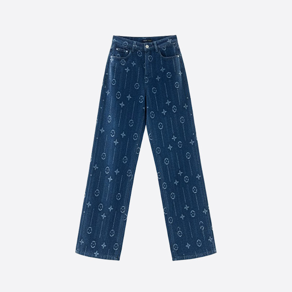 ルイ・ヴィトン モノグラム ジャカード デニムパンツ