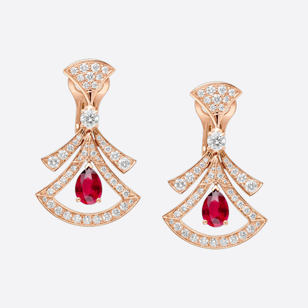 ブルガリ 扇形イヤリング 356956-e