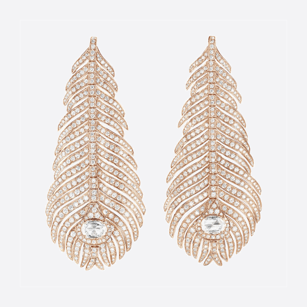 ブシュロン ラージフェザーイヤリング JCO01236