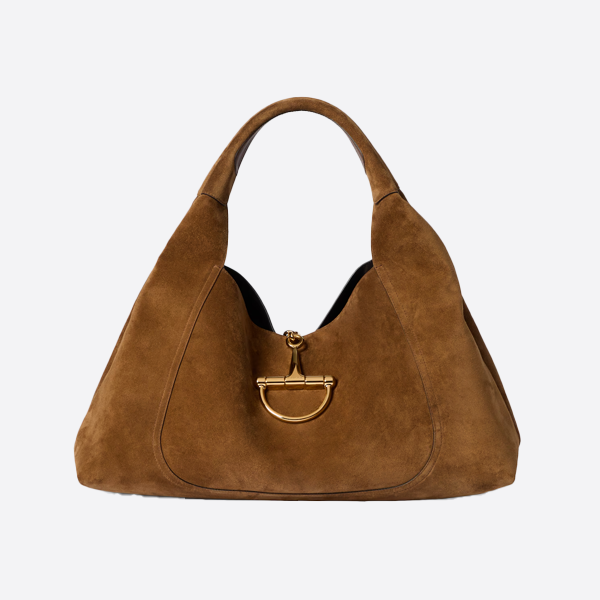 グッチ ブラウン スエード ハンドバッグ 837466