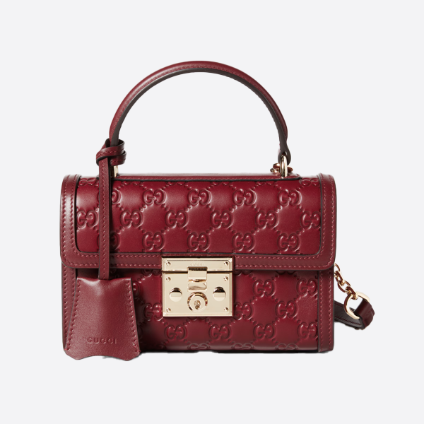 グッチ レッドエンボスハンドバッグ 848884