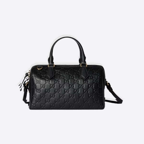 グッチ ブラック エンボス加工 ハンドバッグ 848886