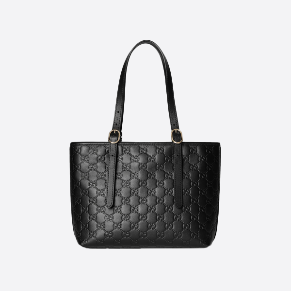 グッチ ブラック エンボス加工 トートバッグ 847456