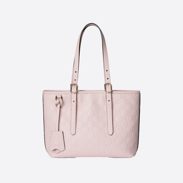 グッチ ピンク エンボス加工 トートバッグ 847456