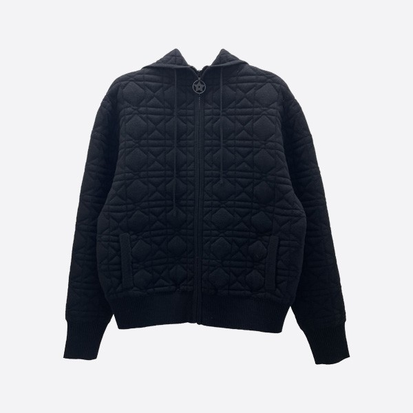 ディオール カナージュキルティングフーディー ブラック