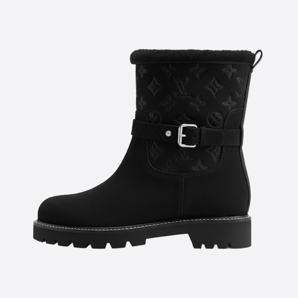 ルイ・ヴィトン テリトリー アンクルブーツ ブラック 1AIU43