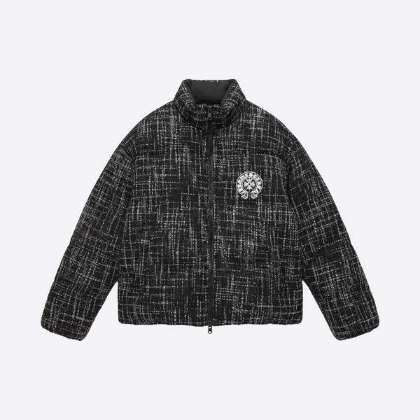 クロムハーツ ツイードダウンジャケット